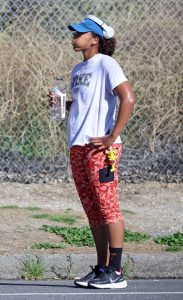 Naomi Osaka in a White Tee