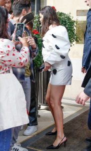 Selena Gomez in a White Dress