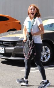 Alyson Hannigan in a White Tee