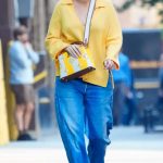 Blake Lively in a Yellow Sweater Was Seen Out in New York 10/03/2023