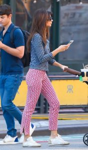 Emily Ratajkowski in a White Sneakers