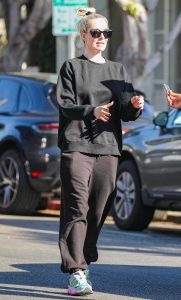Erika Jayne in a Black Sweatshirt