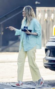 Erin Foster in a Yellow Pants