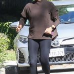 Jennifer Garner in a Black Leggings Was Spotted Working Out Solo in Brentwood 10/15/2023