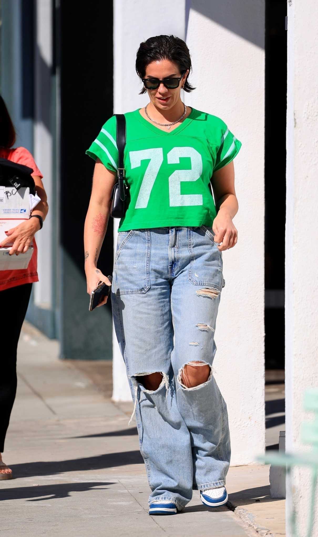 Katie Maloney in a Green Tee