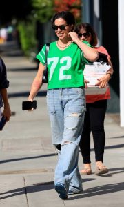 Katie Maloney in a Green Tee