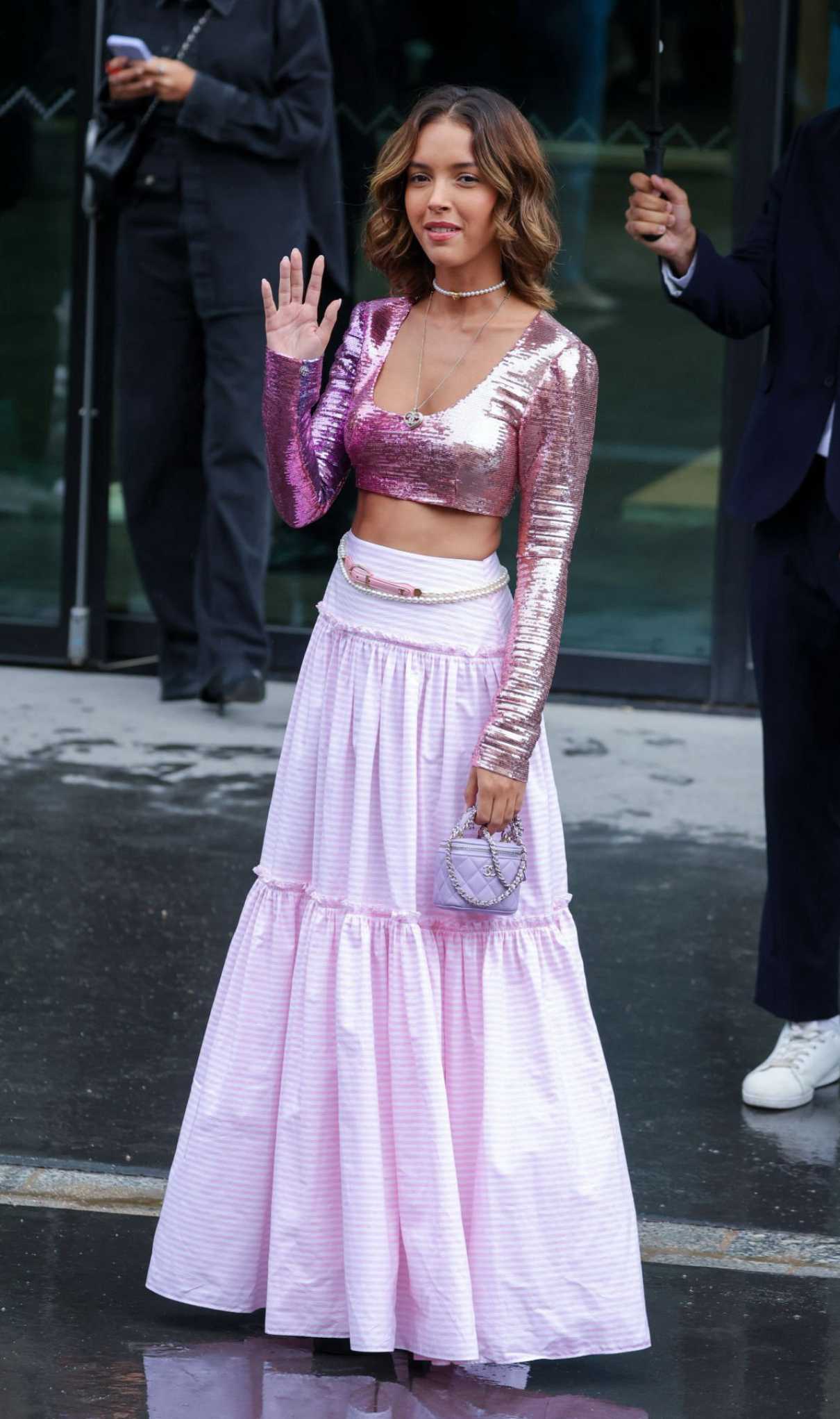 Lyna Khoudri Attends the Chanel Fashion Show During 2023 Paris Fashion