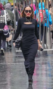Myleene Klass in a Tight Black Dress