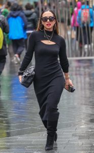 Myleene Klass in a Tight Black Dress
