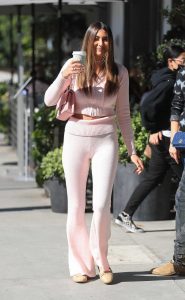 Nicolette Gray in a Pink Ensemble