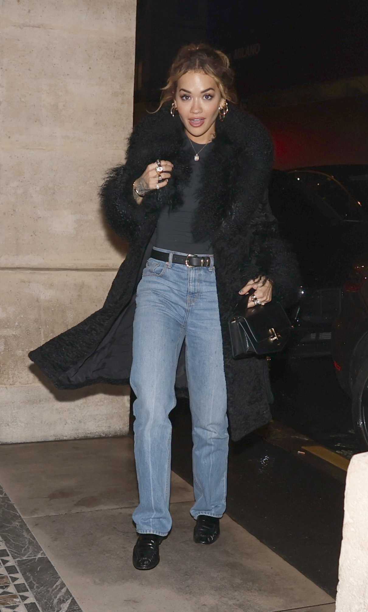 Rita Ora in a Blue Jeans