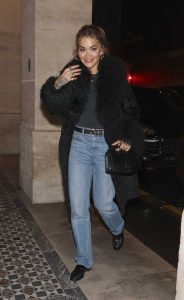 Rita Ora in a Blue Jeans