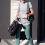 Alyson Hannigan in a Grey Tee Leaves the Dancing with The Stars Rehearsals in Los Angeles 11/24/2023