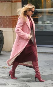 Amanda Holden in a Pink Coat