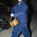 Billie Eilish in a Blue Jacket Attends Gucci and Billie Eilish Celebration of The Horsebit 1955 in Demetra Campaign Event in Los Angeles 11/03/2023