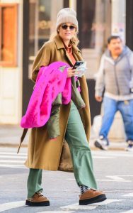 Blake Lively in a Yellow Coat