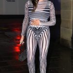 Charlotte Crosby in a Zebra Print Ensemble Enjoys Date Night in Newcastle 11/18/2023