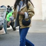 Eiza Gonzalez in a Blue Jeans Visits a Hair Salon in Beverly Hills 11/27/2023