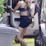 Gisele Bundchen in a Black Sports Bra Was Spotted with a Giant Spider on Halloween in Miami 10/31/2023