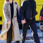Kaia Gerber in a Beige Trench Coat Was Seen Out with Austin Butler in New York City 11/18/2023
