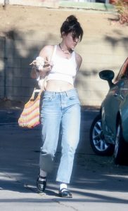 Scout Willis in a White Tank Top