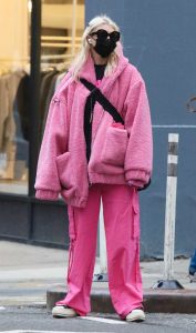 Taylor Momsen in a Pink Outfit