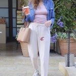 Blanca Blanco in a White Sweatpants Was Seen Out in Beverly Hills 12/13/2023