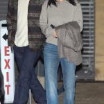 Courteney Cox in a Grey Sweater Leaves After Dinner with Friends at Nobu Restaurant in Malibu 12/20/2023