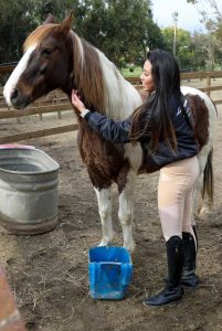 Crystal Hoang in a Black Jacket