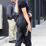Emma Slater in a Black Tee Leaves the Dancing with The Stars Rehearsals in Los Angeles 11/29/2023