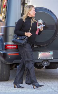 Hilary Duff in a Black Sweater