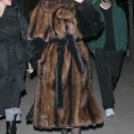 Kendall Jenner in a Fur Coat Steps Out for Dinner at Matsuhisa with Friends in Aspen 12/16/2023