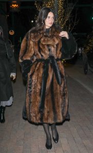 Kendall Jenner in a Fur Coat