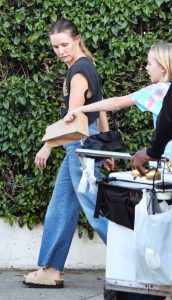Kristen Bell in a Blue Jeans