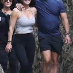 Lauren Sanchez in a Grey Top Was Seen Out with Jeff Bezos on Christmas Eve in Miami 12/24/2023