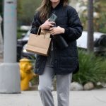 Lucy Hale in a Black Jacket Was Spotted Doing Some Last Minute Christmas Shopping in West Hollywood 12/23/2023