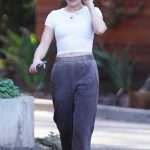Lucy Hale in a White Tee Was Seen Out for a Hike in Studio City 12/15/2023