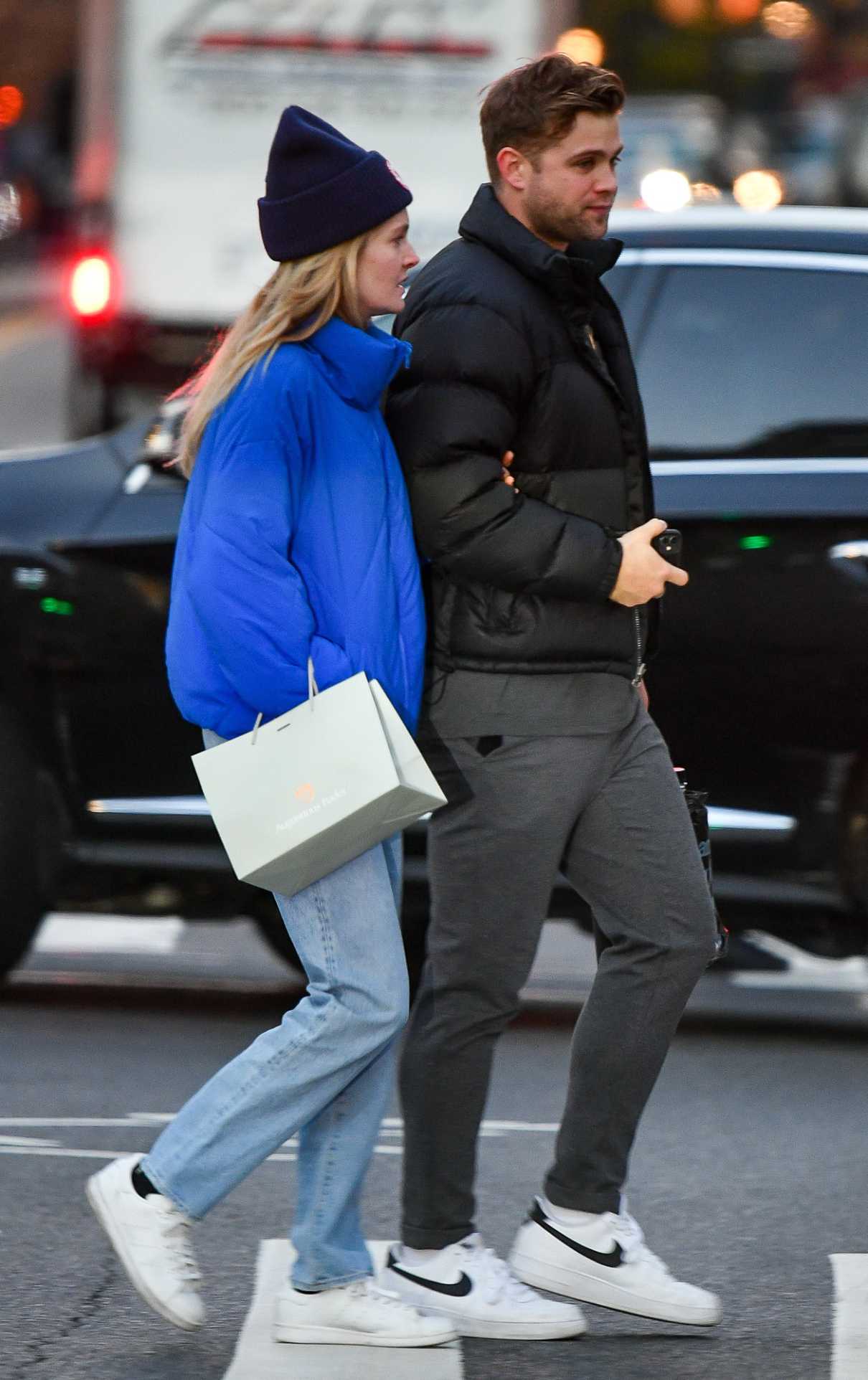 Meghann Fahy in a Blue Jacket