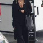 Nicole Richie in a Black Pantsuit Leaves Dr. Diamond’s Dermatologist in Beverly Hills 11/30/2023