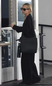 Nicole Richie in a Black Pantsuit