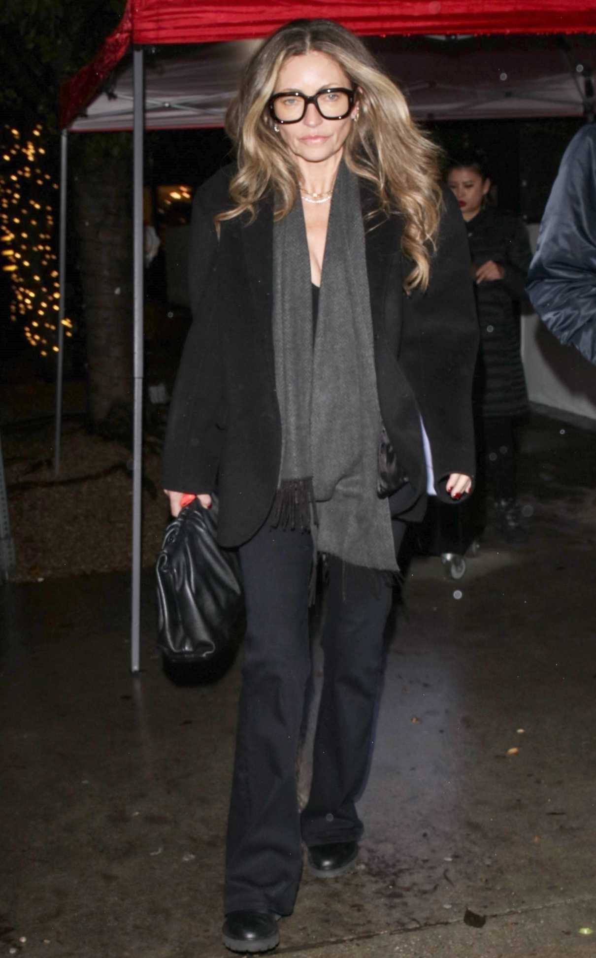 Rebecca Gayheart in a Black Outfit