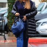 Sofia Vergara in a Black Puffer Jacket Visits the Spa in West Hollywood 12/21/2023
