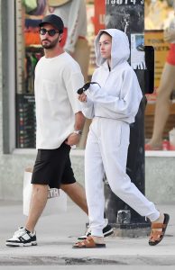 Thylane Blondeau in a Grey Sweatsuit