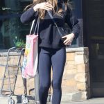 Alison Brie in a Black Hoodie Goes Grocery Shopping in Los Angeles 01/13/2024