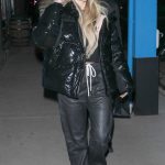 Corinne Olympios in a Black Jacket Leaves Kemo Sabe with a Mystery Man in Aspen 01/02/2024