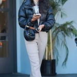 Eiza Gonzalez in a Black Jacket Leaves a Spa in North Hollywood 01/10/2024