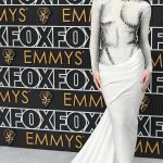 Emma Brooks McAllister Attends the 75th Primetime Emmy Awards at the Peacock Theater in Los Angeles 01/15/2024