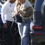 Hilary Duff in a Blue Jeans Was Seen Out for Lunch in Los Angeles 01/25/2024
