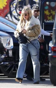 Hilary Duff in a Blue Jeans