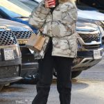 Juno Temple in a Camo Puffer Jacket Was Seen Out in New York 01/17/2024